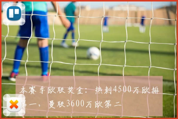 本赛季欧联奖金：热刺4500万欧排第一，曼联3600万欧第二